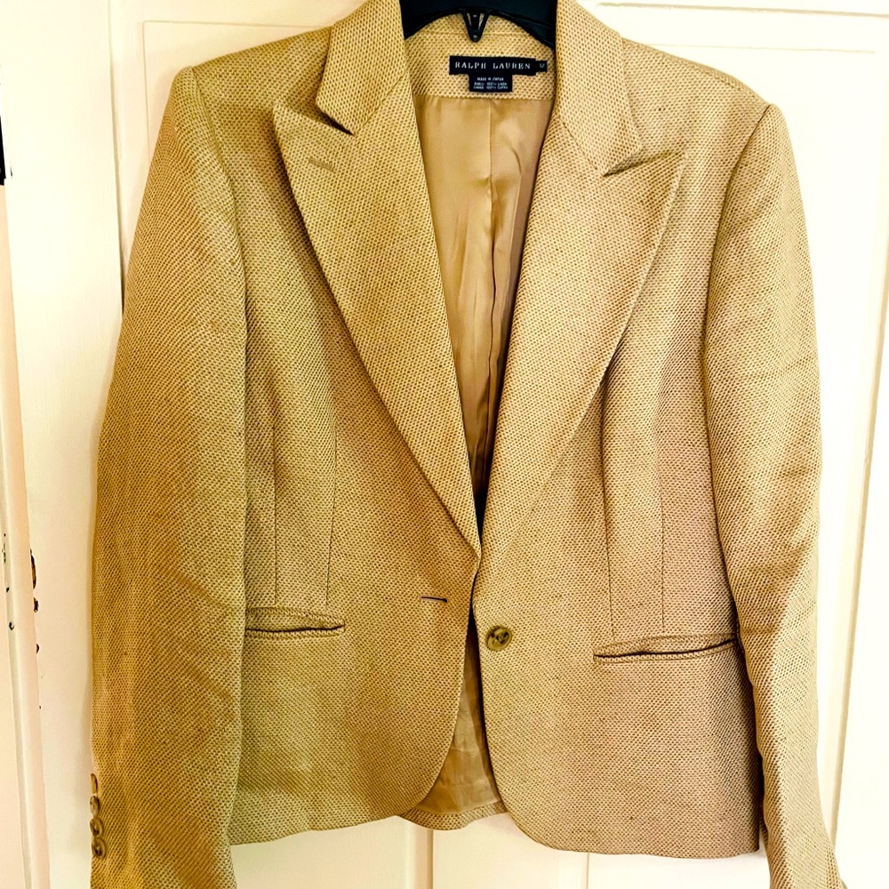 Purple label linen blazer